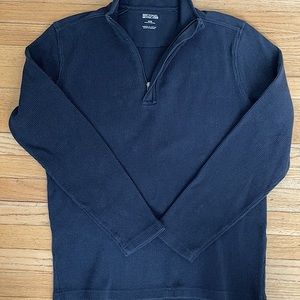 Michael by Michael Kors Quarter Zip Navy Blue Sweatshirt